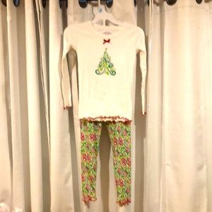 Sara’s prints from stork lands Christmas pajamas